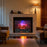 26 Inch WiFi Infrared Quartz Electric Fireplace Insert Logs Heater with Realistic Lemonwood Logs-Black