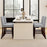 26 inch Counter Height Chairs Set of 2 with Padded Seat and Backrest-Gray
