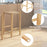 26 Inch Dining Bar Stool Set of 2-Natural