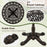 27Inch Round Cast Aluminum Patio Bistro Table with Hollow Top-Copper