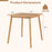 27.5 Inch Square Bamboo Dining Table for 2-4 People-Natural