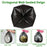4 Rolls Black Garbage Bags 5.3 Gallons Unscented Disposable Trash Bags Portable Leak Resistant Trash Can Liners for Bathroom Office Kitchen Bedroom Ca