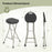 28 Inch Portable Folding Stools with 330lbs Limited Sturdy Frame