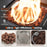 29 Inch Propane Rattan Firepit Table with Lava Rocks and Protective Cover-Gray