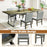Upholstered Dining Chairs Set of 2 with Rubber Wood Legs and High Back-Gray