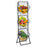 3-Tier Fruit Basket Stand with Adjustable Heights