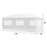 10 x 20 Feet Outdoor Party Wedding Canopy Tent with Removable Walls and Carry Bag
