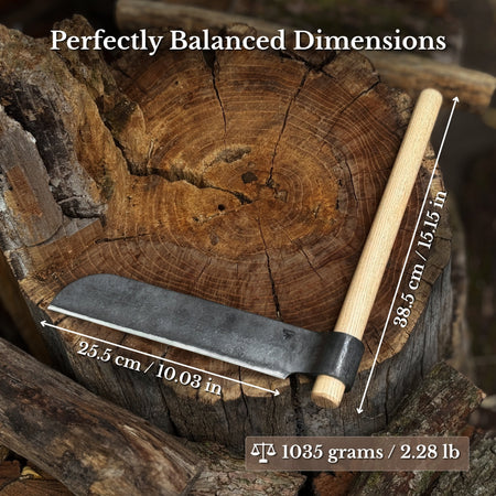 Hand-Forged Splitting Froe, Blade - 25.5 cm (10 inches)