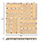 10 Pieces 12 x 12  Inch Acacia Wood  Interlocking Check Deck Tiles