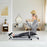 Exercise Adjustable Double Hydraulic Resistance Rowing Machine