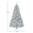 7.5 Ft Hinged Unlit Artificial Silver Tinsel Christmas Tree