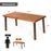 Rectangular Acacia Wood Rustic Dining Furniture Table