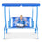 Outdoor Kids Patio Swing Bench with Canopy 2 Seats