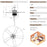 50 Inches Ceiling Fan with Lights Reversible Blades and Pull Chain Control-Black