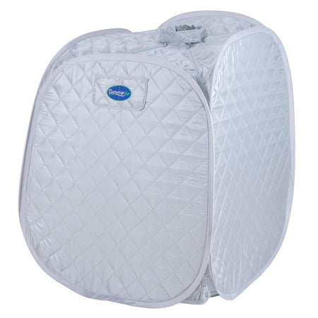 Personal Foldable Steam Sauna for Weight Loss, Detox, Relaxation at Home, 60 Minute Timer, 800 Watt Steam Generator, Chair Included (Silver)
