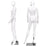 5.8 ft Full Body Female Mannequin Egghead Manikin with Metal Stand