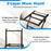 2 Layer Professional Audio Rack Mount with Adjustable Crossbars