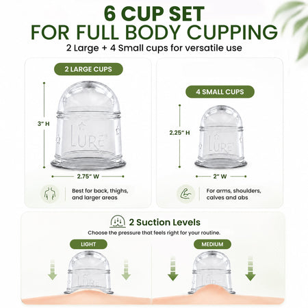 ZEN Cupping Therapy Set - 6 Cups
