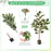 2 Pack 4.3 Feet Tall Artificial Bird of Paradise Plant Fake Banana Leaf-Green