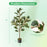 2 Pack 4.3 Feet Tall Artificial Bird of Paradise Plant Fake Banana Leaf-Green