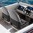 2-Pack Folding High Back Boat Chairs with Sponge Padding and Fixing Bolts-Black