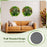2 Pack Square Framed Artificial Foliage Wall Art