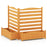 2-Panel Freestanding Outdoor Wood Privacy Screen-Yellow