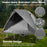 2-Person Camping Cot Tent Foldable Off-Ground Camping Combo for Adults