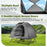 2-Person Camping Cot Tent Foldable Off-Ground Camping Combo for Adults