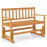 2-Person Outdoor Acacia Wood Glider Bench Patio Swing Rocking Loveseat
