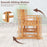 2-Person Outdoor Acacia Wood Glider Bench Patio Swing Rocking Loveseat