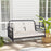 2-Person Outdoor Hanging Chair with Ropes-Gray