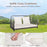 2-Person Outdoor Hanging Chair with Ropes-Gray
