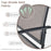 Outdoor Gliding Loveseat Chair with Tempered Glass Coffee Table-2 Pieces
