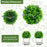 2 Pieces Artificial Lavender Topiary Balls with Flowers