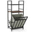 2-Tier Laundry Hamper with Tilt-out Basket-Black