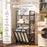 2-Tier Laundry Hamper with Tilt-out Basket-Black