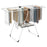 2-Tier Laundry Drying Rack Folding Cloth Rack with Aluminum Frame