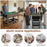 2-in-1 Swivel Foosball and Pool Combo Game Table -Natural
