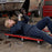 2-in-1 Z-Shaped Rolling Garage Stool 36" Folding Flat Automotive Creeper-Red