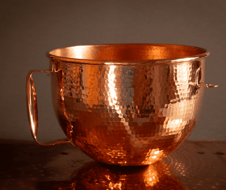 Copper Mixing Bowl for KitchenAid Lift Stand Mixers - fits most 5, 6, 7, and 8 quart Mixer models