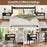 2 Pieces Stackable Night Stand Bedside End Table Set