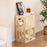 2-tier Wooden Cat Condo Indoor Symmetrical Cat House with Removable Cushions