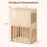 2-tier Wooden Cat Condo Indoor Symmetrical Cat House with Removable Cushions