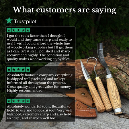 3-Piece Spoon Carving Tool Set