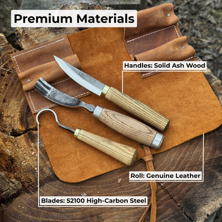 3-Piece Spoon Carving Tool Set