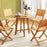 31.5 Inches Patio Dining Table with Slatted Tabletop and X-shaped Frame