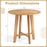 31.5 Inches Patio Dining Table with Slatted Tabletop and X-shaped Frame