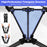 High Back Portable Camping Chair with Compact Carry Bag and Pillow-Black