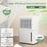 2000 Sq. Ft 32 Pint Dehumidifier with Continuous/Drying/Auto Mode-White